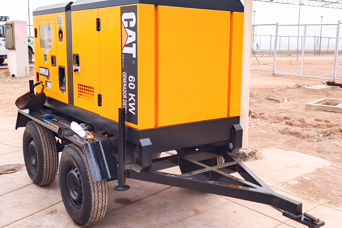 Remolque con llantas fijas